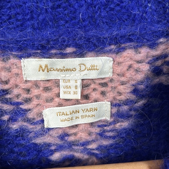 LIMITED EDITION INTARSIA MOHAIR SWEATER - Women - Massimo Dutti size small - Picture 12 of 14